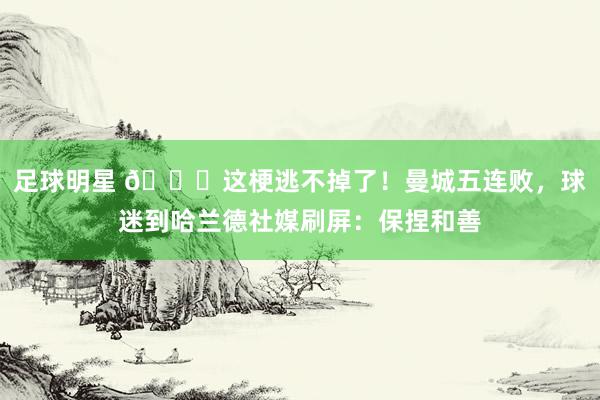 足球明星 😂这梗逃不掉了！曼城五连败，球迷到哈兰德社媒刷屏：保捏和善