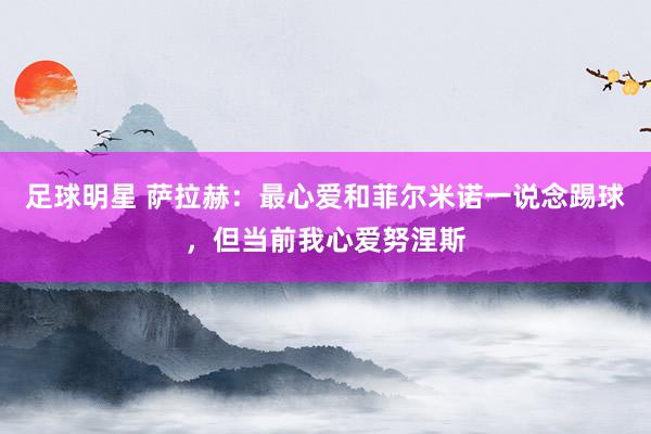 足球明星 萨拉赫：最心爱和菲尔米诺一说念踢球，但当前我心爱努涅斯