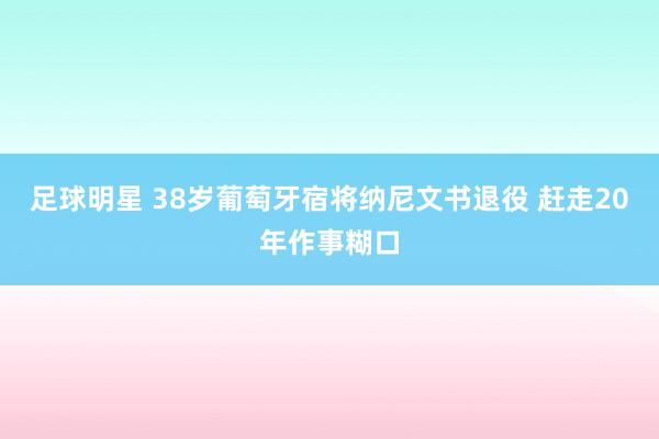 足球明星 38岁葡萄牙宿将纳尼文书退役 赶走20年作事糊口